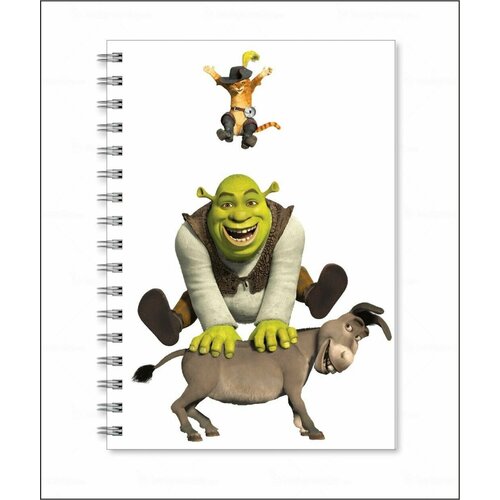 Тетрадь Шрек - Shrek № 15 gfuitrr шрек мультфильм фотографии фон дети 1 й день рождения зеленый монстр фото фон мультфильм винил фото стенд реквизит