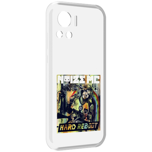 Чехол MyPads Hard Reboot Noize MC для Motorola Edge 30 Ultra задняя-панель-накладка-бампер