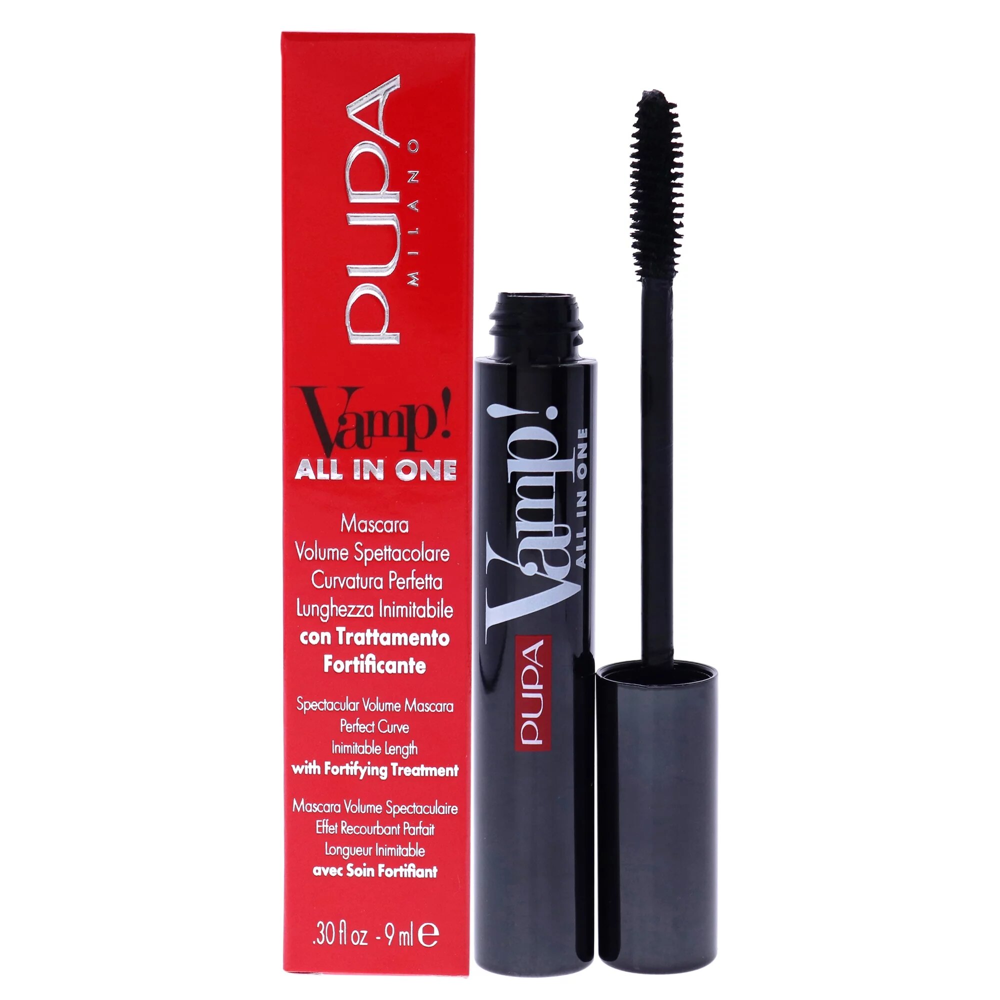 Тушь для объема ресниц Pupa Vamp! All in One Mascara/101 Extra Black Unknown - фото №9