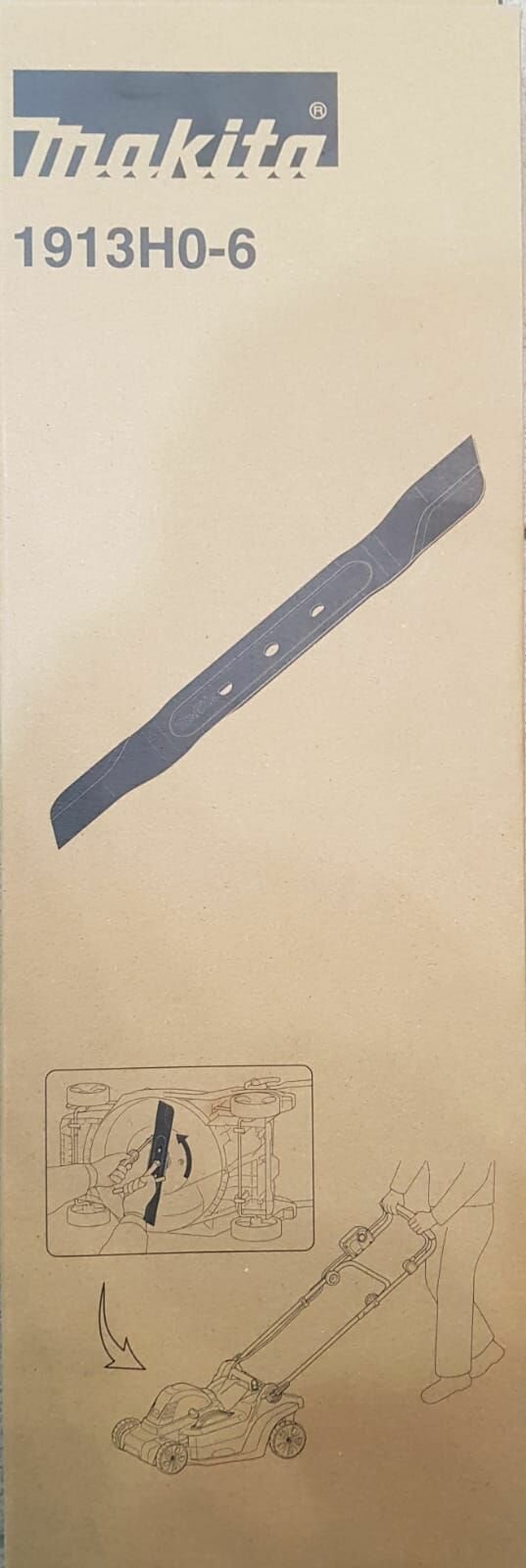 Нож для мульчирования, для аккумуляторной газонокосилки LM003G (XGT) , 38 см Makita (1913H0-6)
