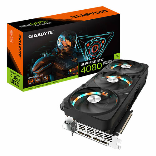 Видеокарта GigaByte GeForce RTX 4080 Super Gaming OC 16G 2550Mhz PCI-E 40 16384Mb 23000MHz 256-bit HDMI 3xDP GV-N408SGAMING OC-16GD 15192300₽