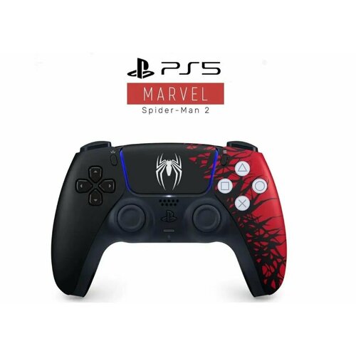 Джойстик для PS5 DualSense Marvels Spider-Man 2 Limited EditionБеспроводной BlackRed Sony PlayStation 5 черный красный Bluetooth КонтроллерГеймпадБеспроводное управление Игровой приставкойАксессуар 19990₽