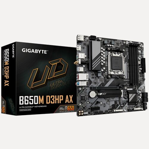 Изображение товара Материнская плата Gigabyte B650M D3HP AX, AM5, AMD B650, Micro ATX