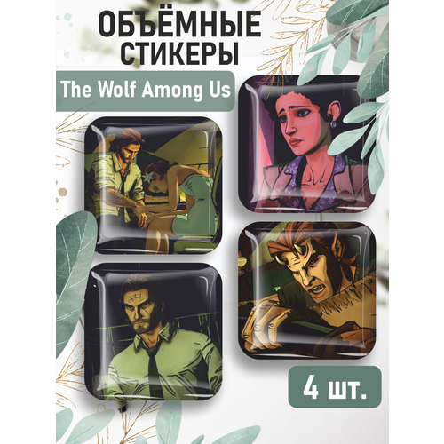 Наклейки на телефон 3D стикеры The Wolf Among Us the wolf among us a telltale games series ps4