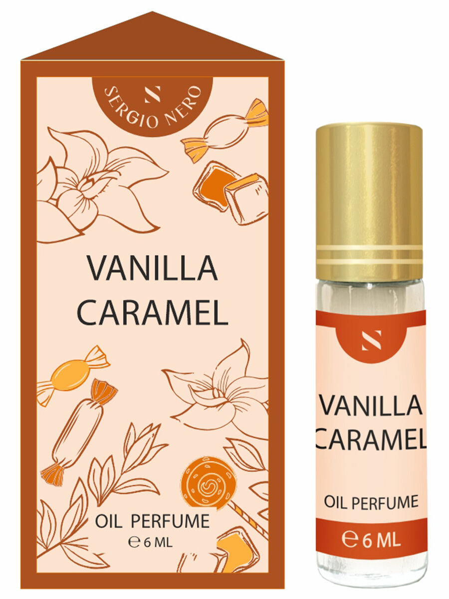 Духи Sergio Nero женские масляные Ванильная карамель Vanilla Caramel 6мл