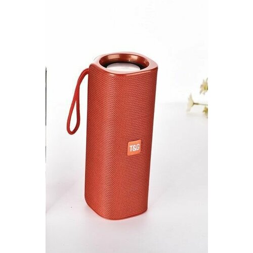 Колонка беспроводная портативная 10Вт 2 динамика TG 531 FM радио USB AUX micro SD 1200мАч красная с басами 125000₽