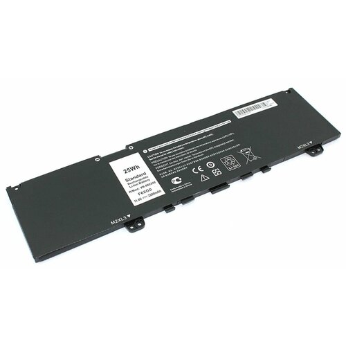 Аккумулятор для Dell Inspiron 13 7373 11.4V (2200mAh) аккумулятор для ноутбука dell inspiron 13 7373 2200mah 11 4v oem