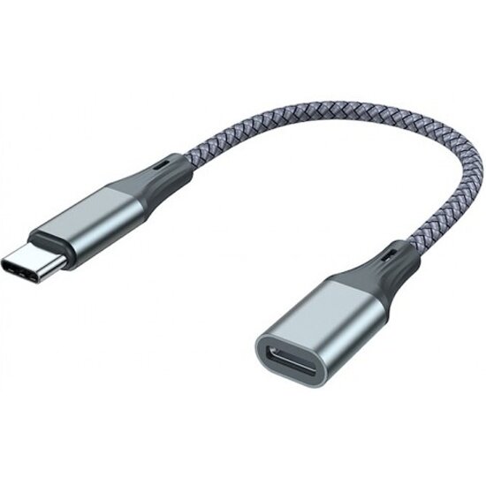 Адаптер Ks-is KS-838Gr-C USB-C M в Lightning F для зарядки и передачи данных