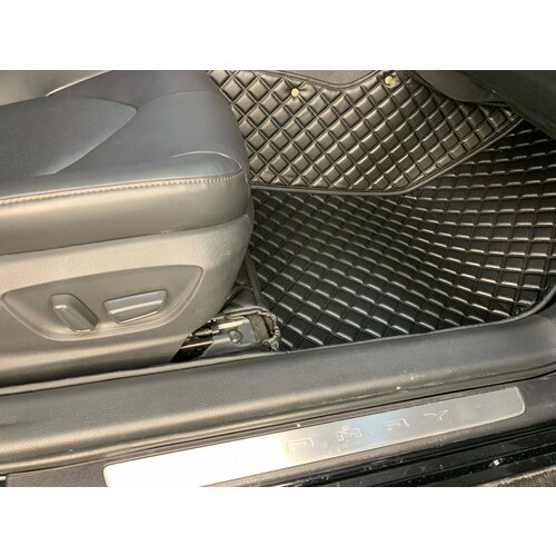 Комплект 3D ковриков из экокожи люкс nappa в салон Toyota Camry 75 под заказ Левый руль 17000₽
