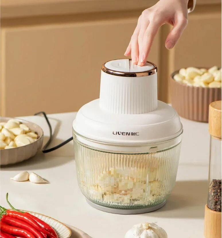 фото Измельчитель кухонный электрический Liven JRJ-W320 2L бежевый