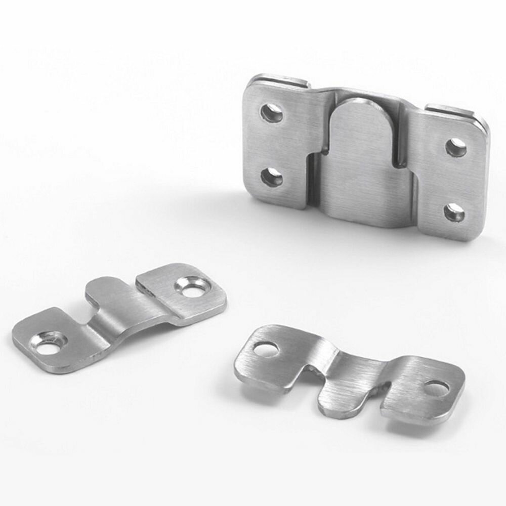 Фурнитура Для Мебели 4шт Скрытый парный крепеж для зеркала, панелей. Захват мебельный, зацеп.