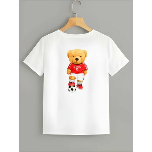 Футболка Zerosell Медведь, размер 9 лет, белый футболка белый медведь размер 9 лет белый