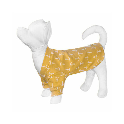 Yami-Yami одежда Толстовка для собак с принтом якорь жёлтая XL (спинка 40 см) нд28ос 51682-5 0,11 кг 51686 (1 шт)