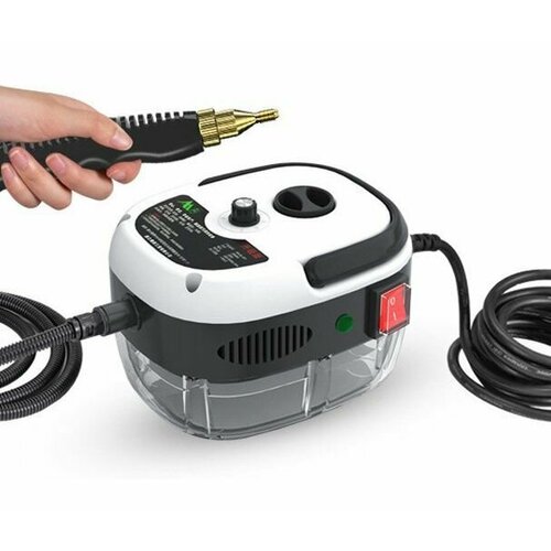 Пароочиститель с латунным стержнем 4 насадки 2500 Вт давление 3 Bar белый 620000₽