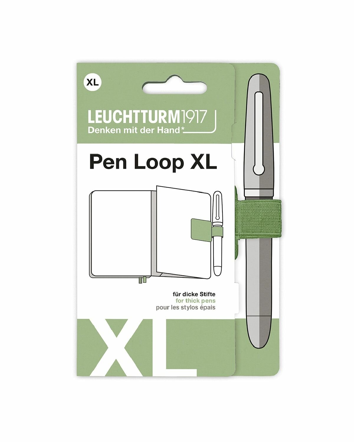 Петля самоклеящаяся Pen Loop XL (2см)для ручек на блокноты Leuchtturm1917 цвет Шалфей