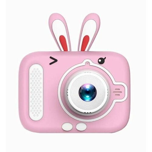 Детский фотоаппарат зайчик с USB розовый 800₽
