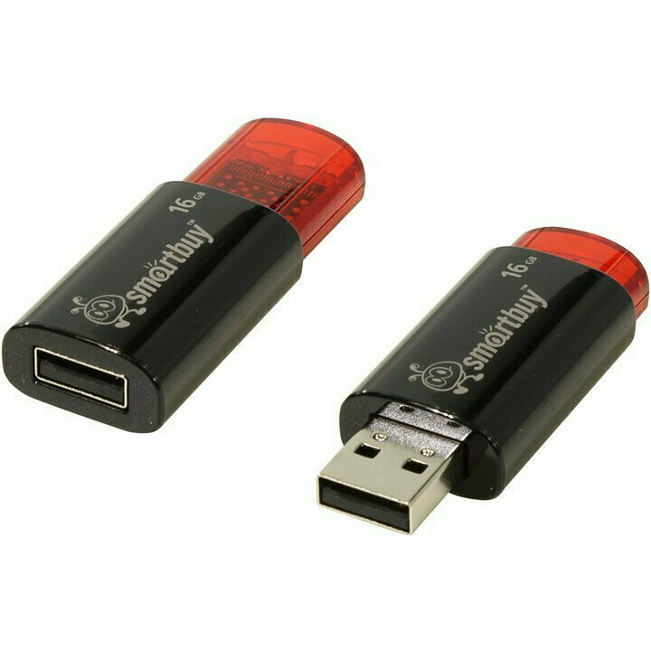 USB Flash накопитель SmartBuy 16Gb SmartBuy Click Black ( ) (SB16GBCL-K)