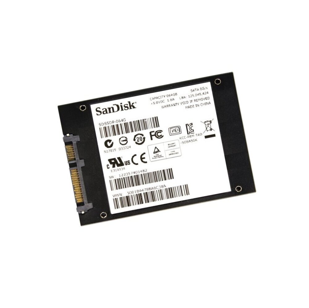 Накопитель SSD 64Gb SanDisk SDSSDP-064G