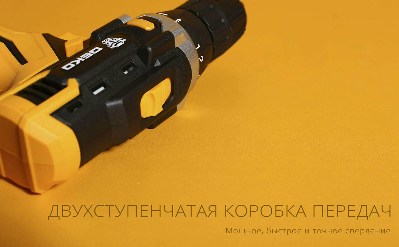 Шуруповерт DEKO Дрель-DKCD12FU-Li аккум. патрон: быстрозажимной