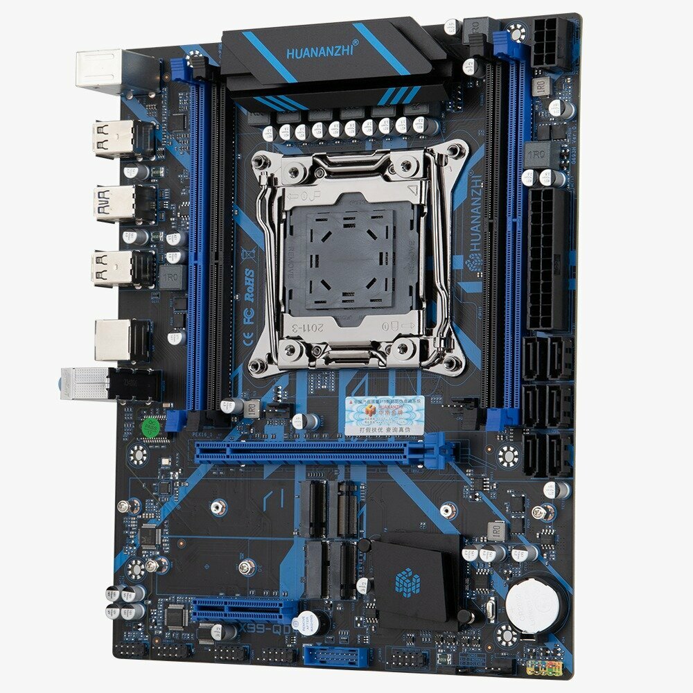 Комплект материнской платы X99: Huananzhi QD4 2011v3 + Xeon 2680v4 + DDR4 32Гб — фото 1