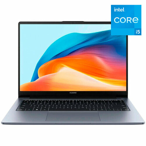 Ноутбук HUAWEI MateBook D 14 Core i5 12450H 8 GB SSD 512GB Xe Graphics Windows 11 Home 53013X MendelF-W5851DFA 45590₽