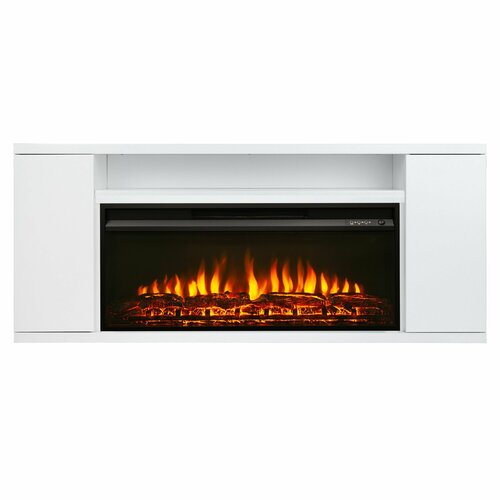 Электрокамин RealFlame Bergen 36 WT с очагом Flash 36 черный, белый