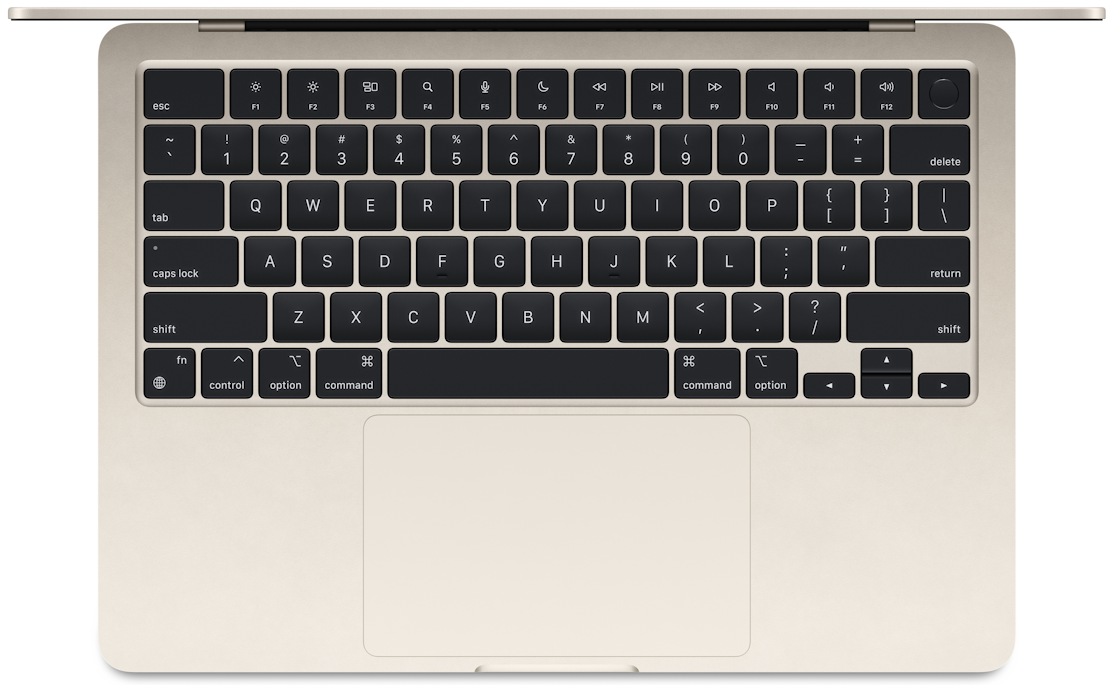Ноутбук Apple Macbook Air 13.6 2024 (Apple M3 8c CPU, GPU 8c) 8GB, SSD 256GB, MRXT3, Starlight — фото 1