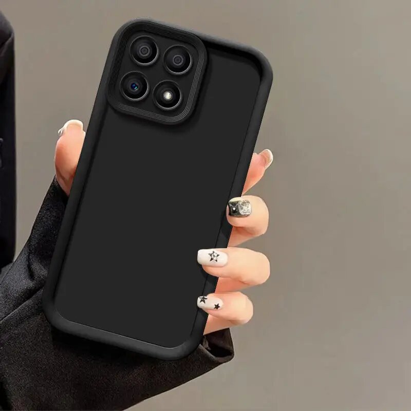 Черный чехол Honor X7c, матовый, противоударный