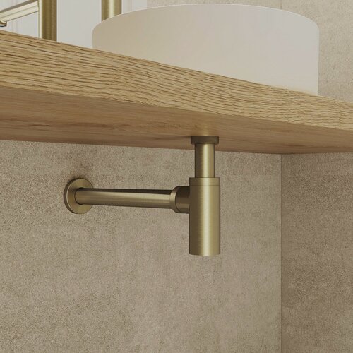 Изображение товара Бутылочный сифон для раковины IDDIS Оптима Хоум (Optima Home) OPTMG00i84 матовое золото