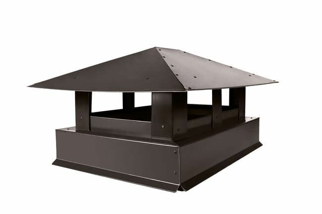 Дымник (колпак на трубу дымохода) RR 32 (Темно-коричневый) 390x520мм