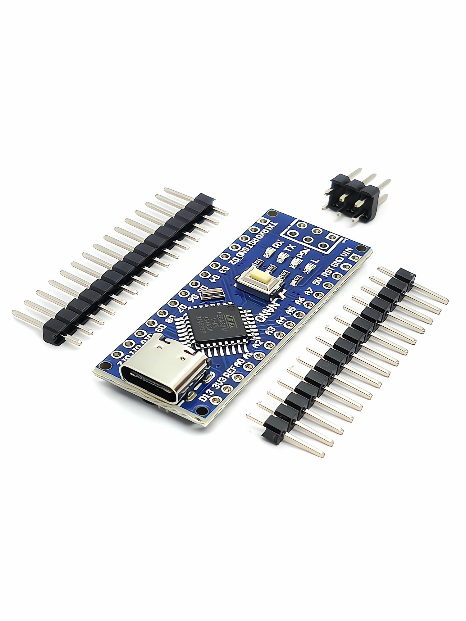 Arduino NANO V3.0 ATmega 328PB / USB Type-C / Ножки не припаяны — фото 1