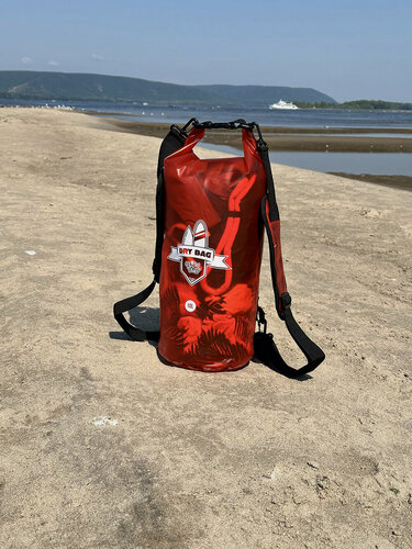 Изображение товара Сумка гермомешок водонепроницаемый BroStuff dry bag 10l red (гидросумка)
