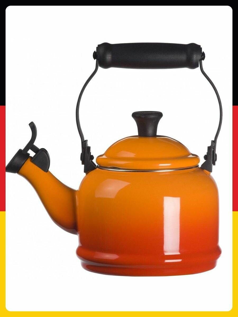 Чайник Le Creuset оранжевый 22,3 x 15,2 x 24,4 см