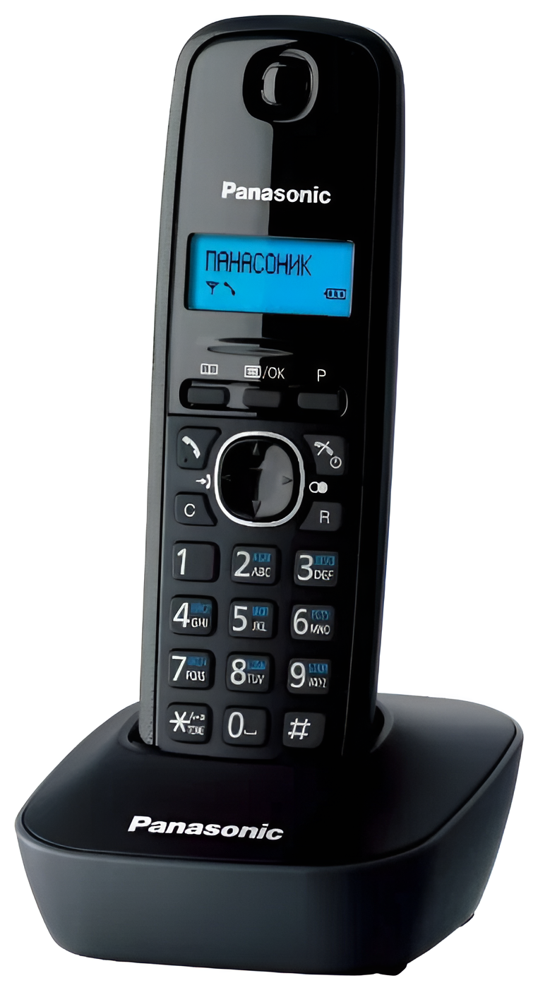 Радиотелефон Panasonic KX-TG1611, DECT/GAP, АОН / Caller ID, серый