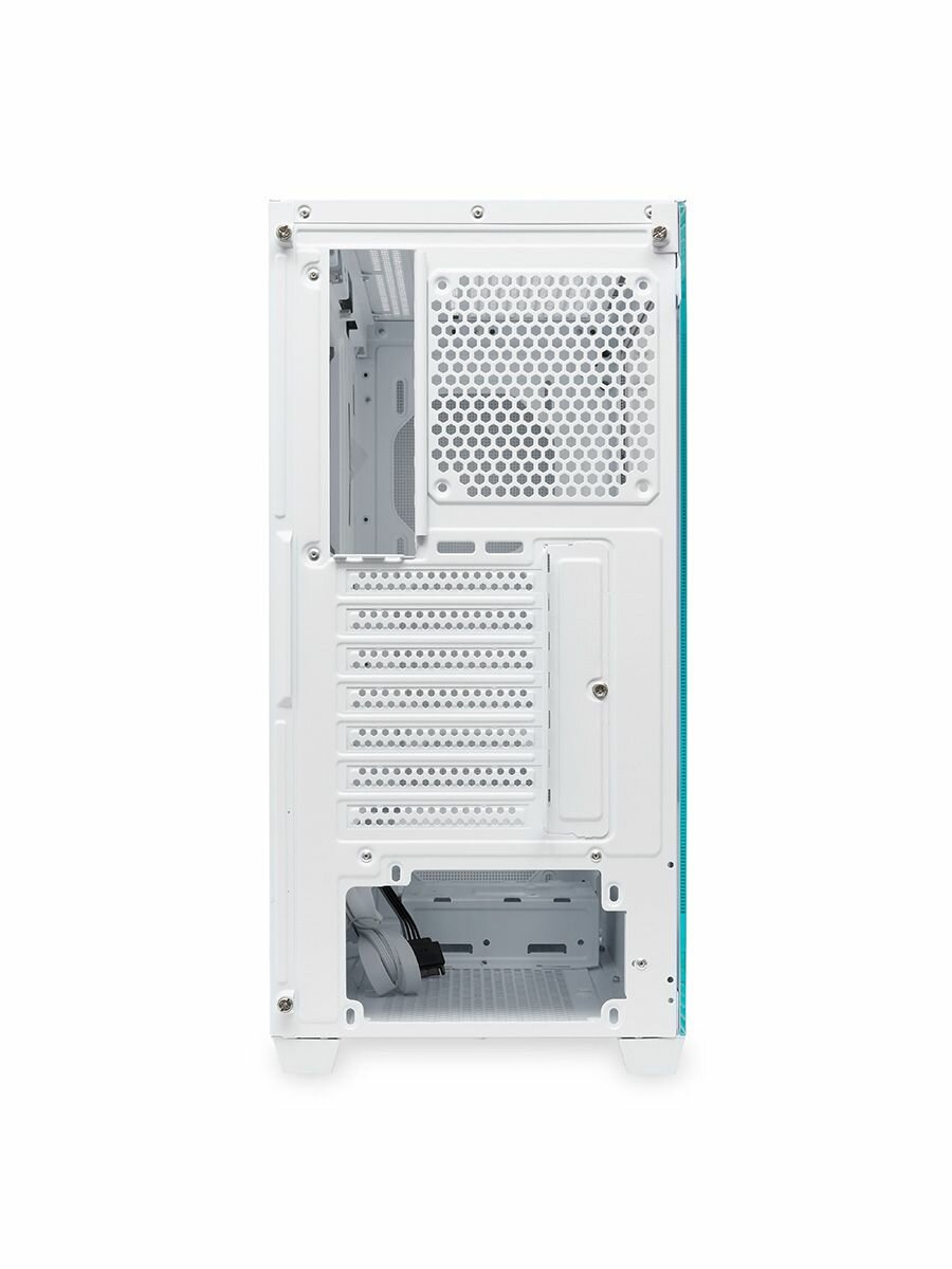 Корпус для ПК без БП и вентилятора HSPD M740 White (M740-TGWH) — фото 1