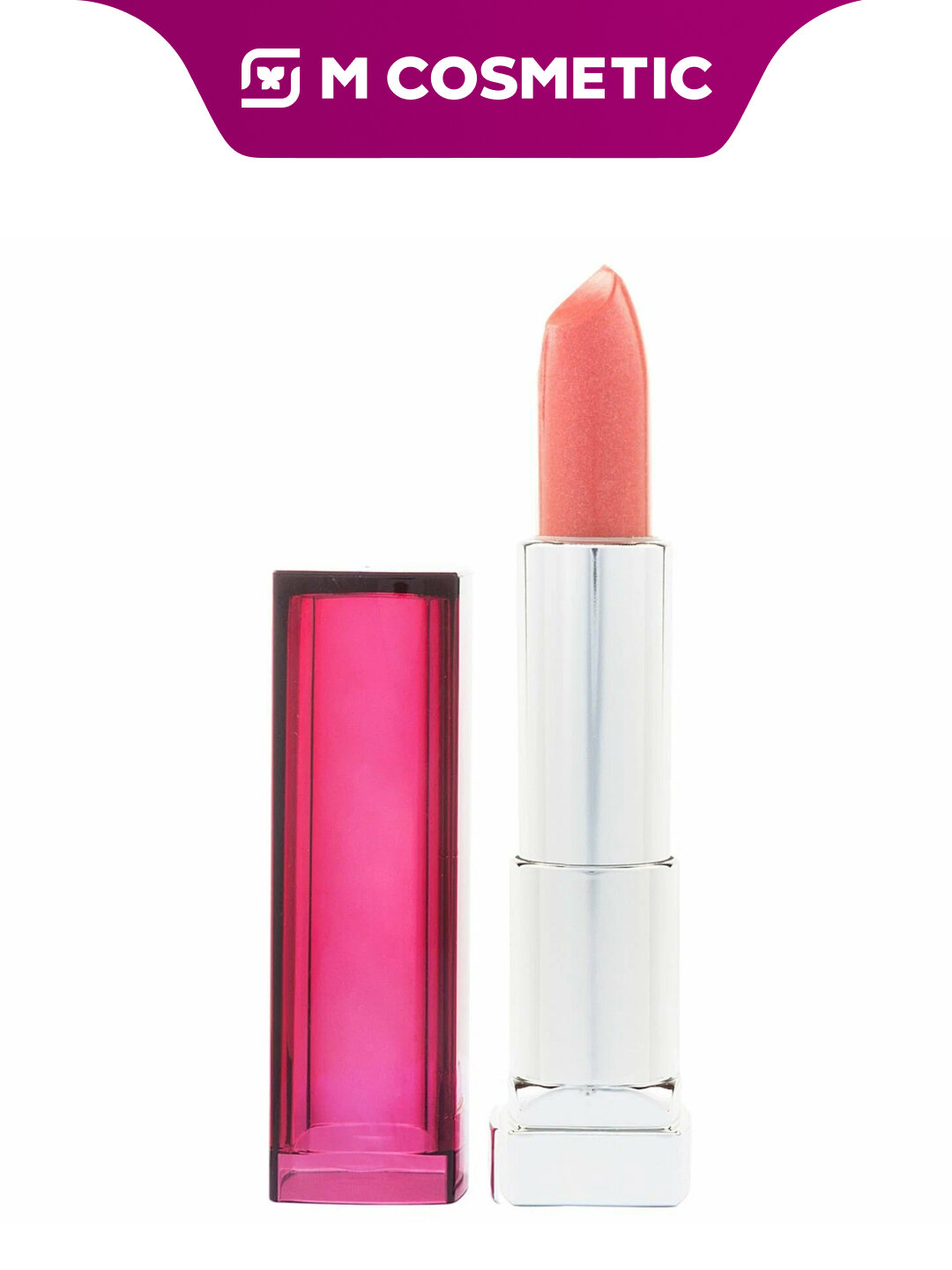 Помада Maybelline "Color Sensational", оттенок 132 "Спелый Персик", кремовая текстура