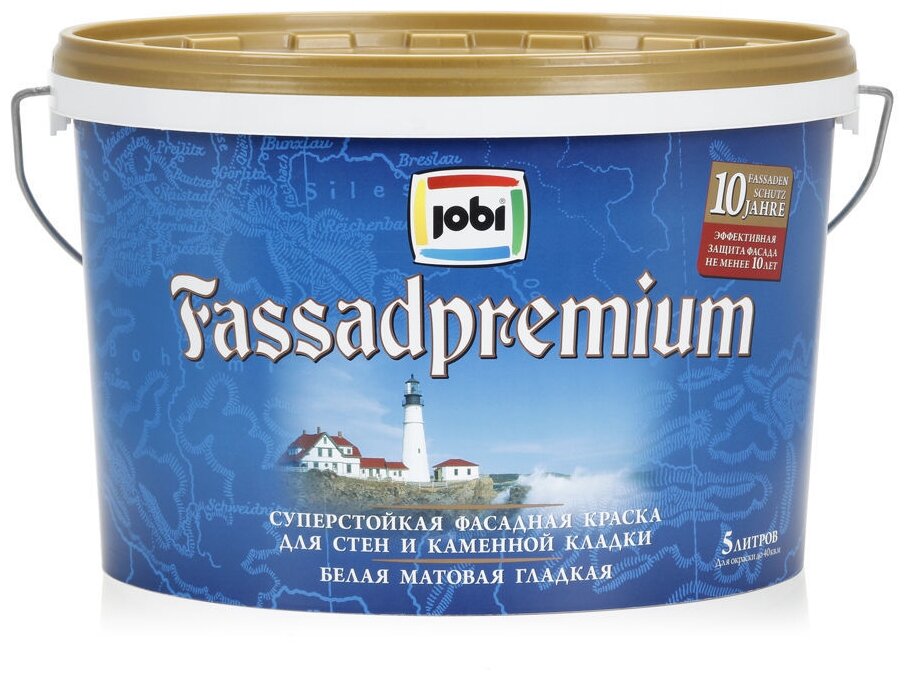 JOBI FASSADPREMIUM Краска фасадная премиум (5л)