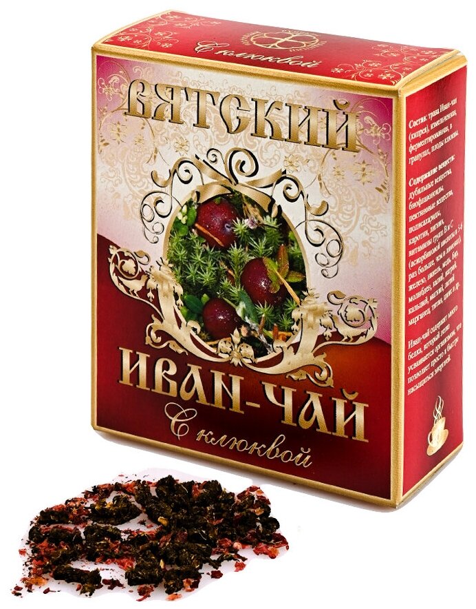Чайный напиток «Вятский Иван-чай с клюквой» (100 гр)