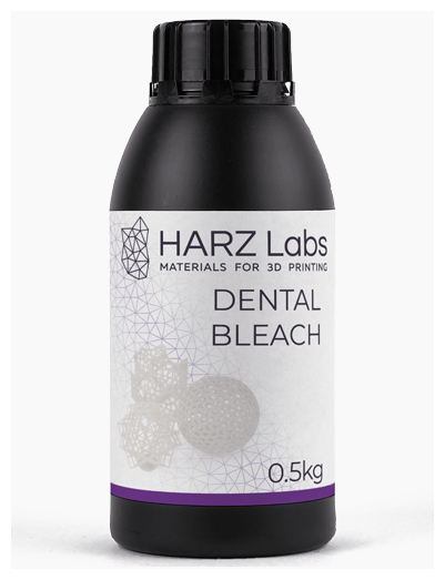 Фотополимер HARZ LABS Dental Bleach для 3D принтеров LCD/DLP 0.5 л бесцветный