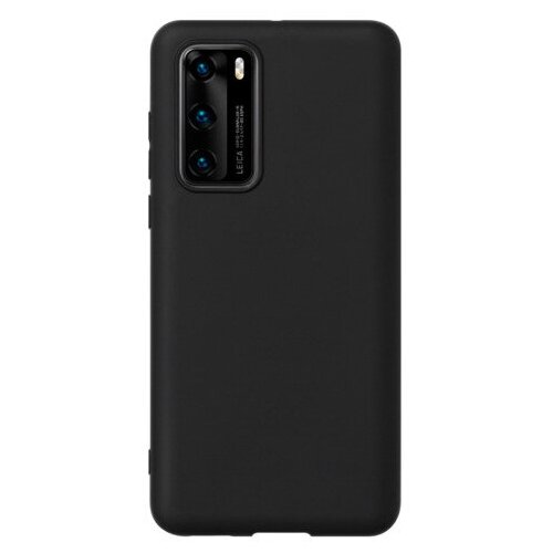 фото Чехол gel color case для huawei p40, черный, deppa 87584
