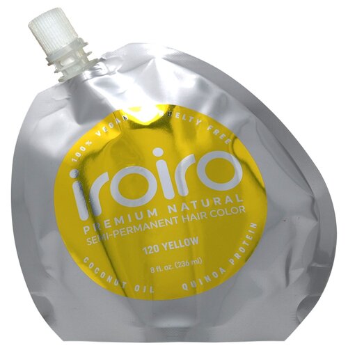 Iroiro Краситель прямого действия, 120 yellow, 236 мл yellow краситель прямого действия pure silver фиолетовый 100 мл