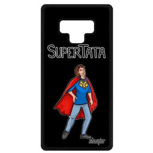 фото Красивый чехол для мобильного // galaxy note 9 // "супертетя" комичный тетя, utaupia, черный