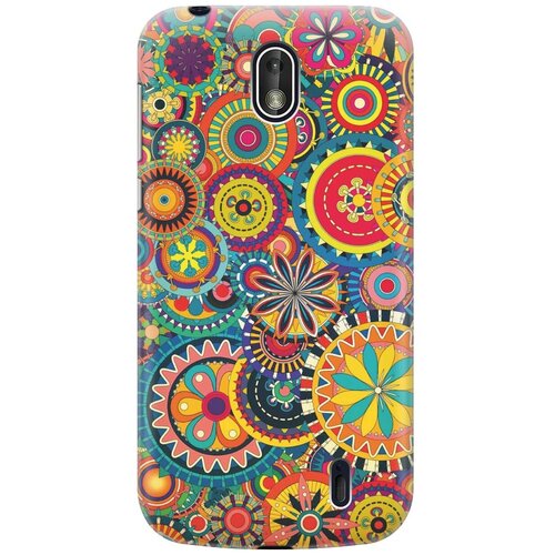 фото Re:pa накладка transparent для nokia 1 с принтом "яркий узор"