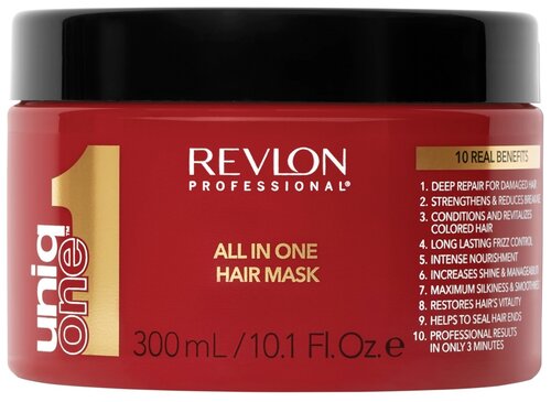 Revlon Professional Uniq one Маска многофункциональная All in one, 300 г, 300 мл, банка