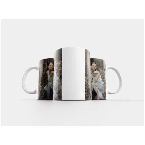 фото Кружка "женщина, портрет, на открытом воздухе" 320 мл lotsprints