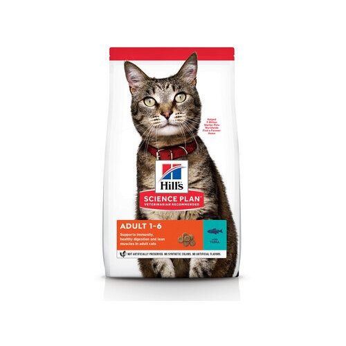 Hills Science Plan Сухой корм для взрослых кошек с тунцом (Adult Tuna) 604717 0,3 кг 38198 (2 шт)