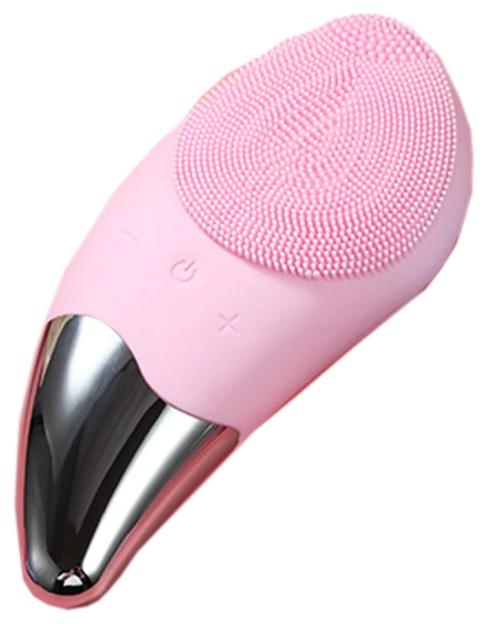 Mezonica Sonic Facial brush (Silicone Guasha) pink Электрическая силиконовая ультразвуковая щетка для очищения и массажа кожи лица, цвет розовый - фотография № 8