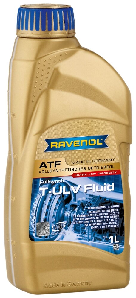 Трансмиссионное масло RAVENOL ATF T-ULV Fluid (1л)