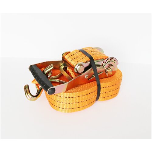 Ремень стяжной для крепления груза с храповым механизмом каленым, дл. 10 м, шир. 55 мм, 5000/10000 кг