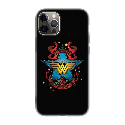 фото Чехол для apple iphone 12/12 pro, wonder woman, черный, deppa 120769